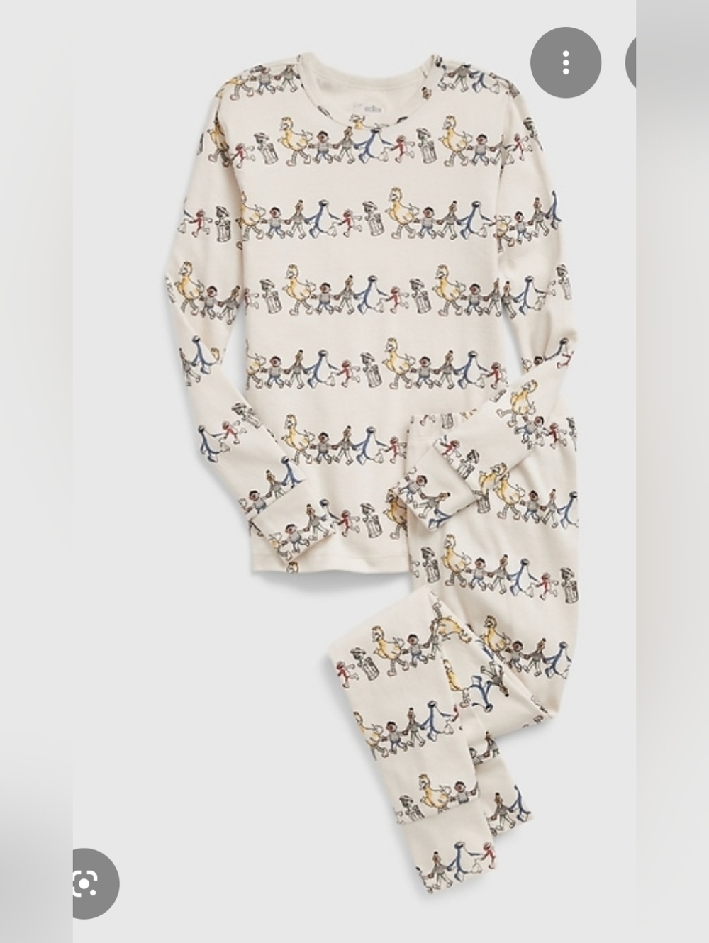 GapKids | Sesame Street 100% Organic Cotton PJ Set Size 8